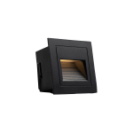Recessed LED Stair light - Square Black 2W-L 3000K