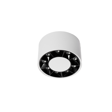 Surface Led Eyes Cylinder Downlight Round White 3000K 12W